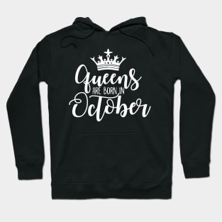 Queens are born in October Luxury stylish birthday gift Hoodie